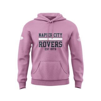 NAPIER CITY ROVERS HOODED SWEAT PINK